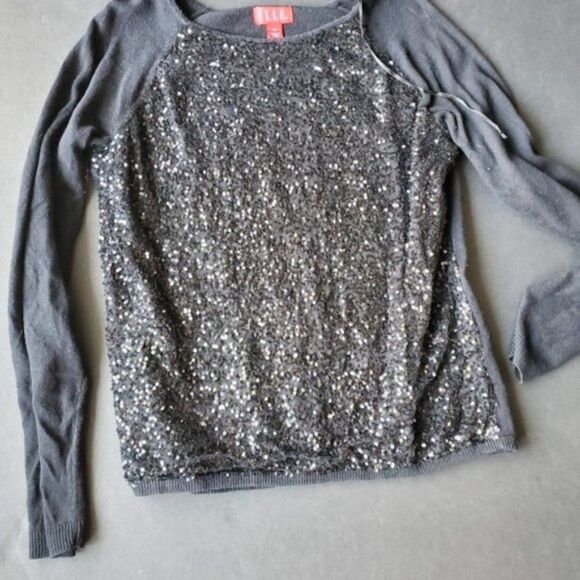 Elle sequin black sweater - Picture 4 of 8